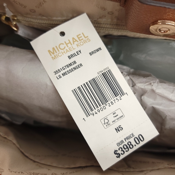 ⚠️LAST 1⚠️ Michael Kors Briley Logo LG Crossbody SET Brown - Picture 7 of 12